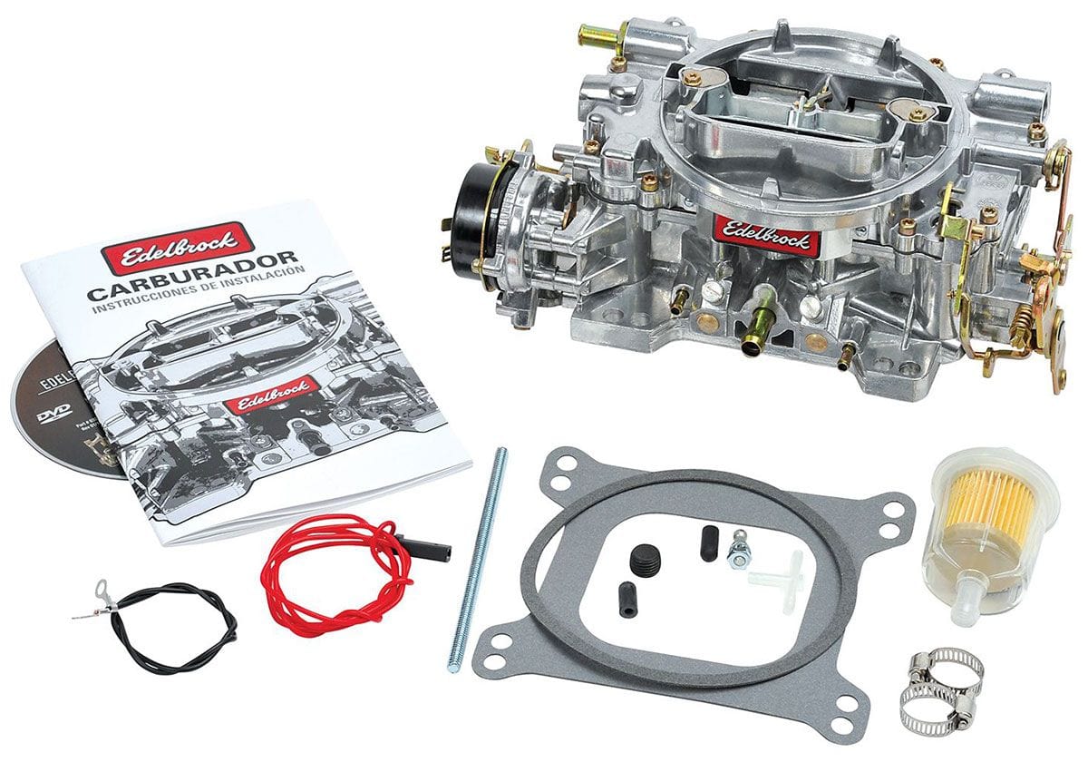EDELBROCK Electric choke, square flange, non-EGR, Mild perf, small CID Edelbrock 500 CFM Performer Series Carburettor ED1403 SR