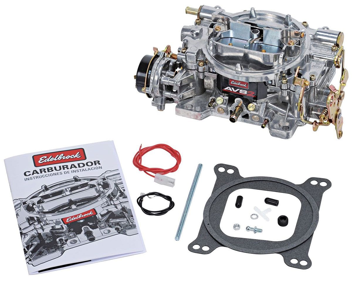 EDELBROCK Electric choke, square flange, non-EGR, Single Carb Application Edelbrock 500 CFM AVS2 Series Carburettor ED1901 SR