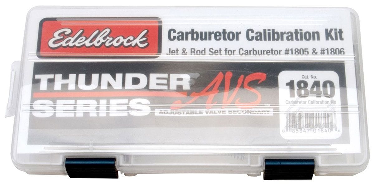 EDELBROCK For ED1805, ED1806 Edelbrock Calibration Kit for Thunder Series AVS Carburettors ED1840 SR