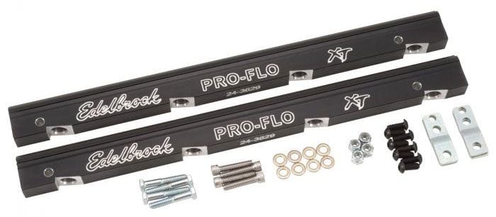 EDELBROCK For LS Series Chevy, Compatible with Standard or Pico injectors Edelbrock Pro-Flo XT EFI Fuel Rail Kit ED3629 SR