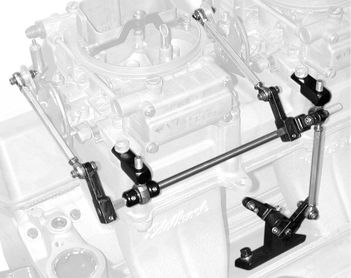 EDELBROCK For sideways mounted carbs suit ED7073 & ED7110 Tunnel Rams Edelbrock Throttle Linkage ED7071 SR