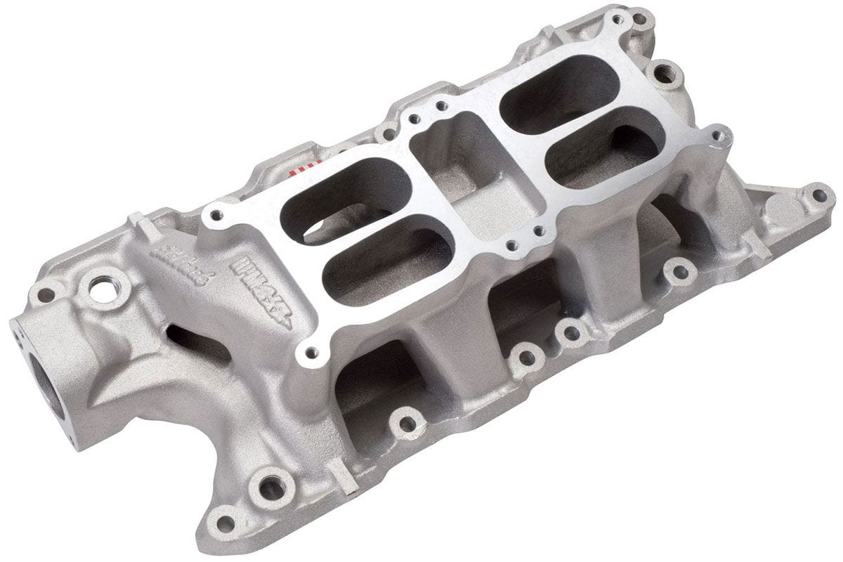 EDELBROCK Ford 289-302W, 1500-6500 rpm Edelbrock RPM Air-Gap Dual Quad Intake Manifold ED7535 SR