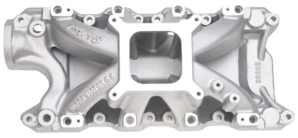 EDELBROCK Ford 289-302W, 4500-9000 rpm, with fuel injection bosses Edelbrock Super Victor EFI 8.2 Intake Manifold ED29285 SR