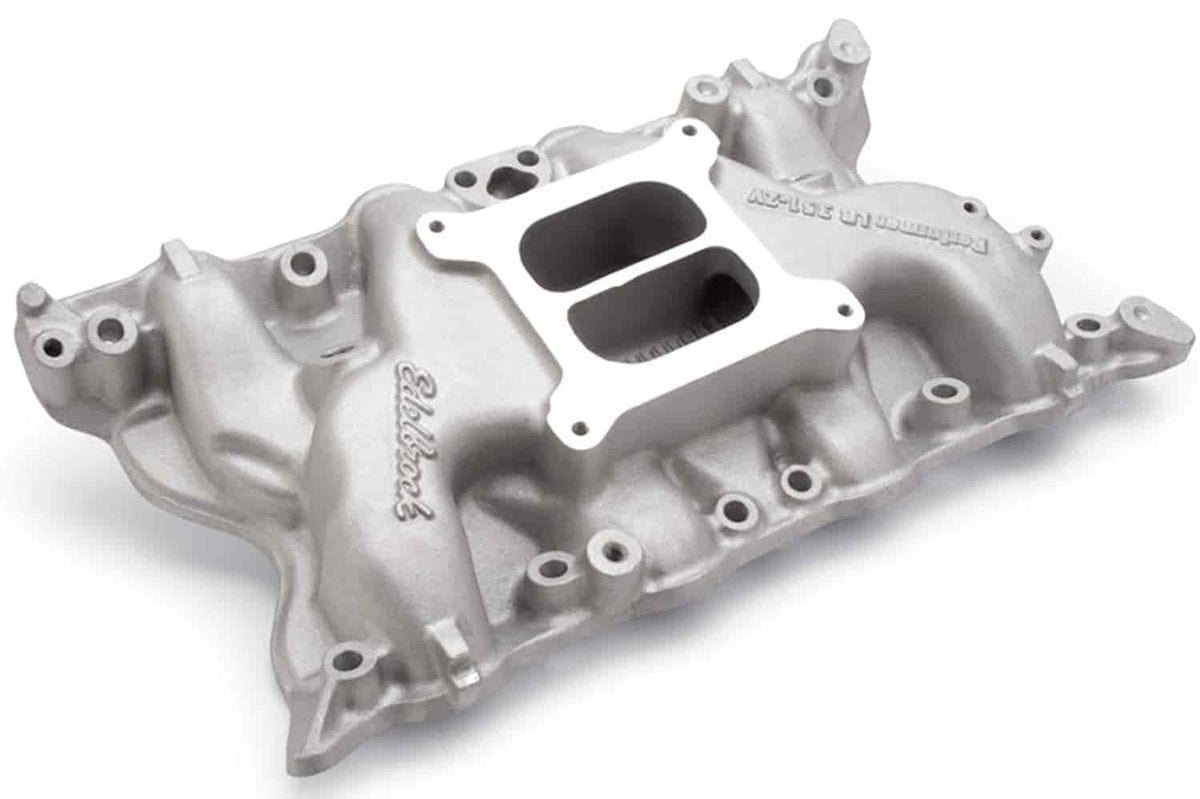 EDELBROCK Ford 302-351C, 1500-6500 rpm Edelbrock RPM Air-Gap 351C Intake Manifold - Polished ED75641 SR