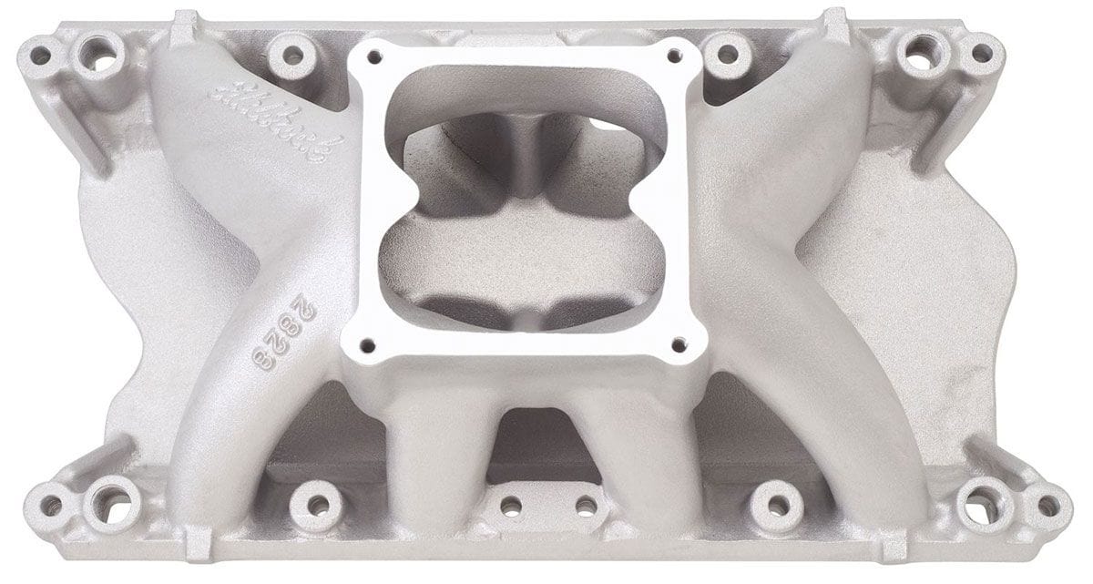 EDELBROCK Ford 351W, for 4500 series carb, 5000-9000 rpm Edelbrock Glidden Victor 351W Intake Manifold ED2828 SR