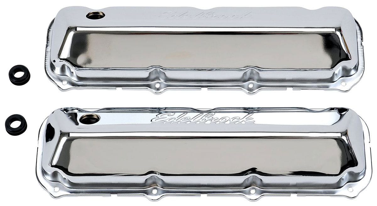EDELBROCK Ford 429-460, 3.6" overall height Edelbrock Signature Series Chrome Valve Covers ED4463 SR