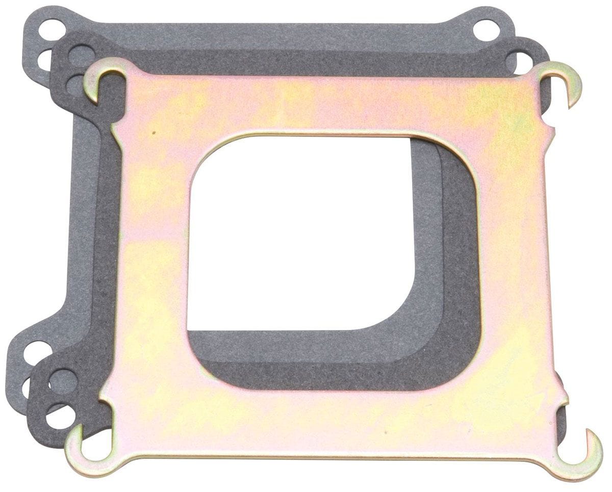 EDELBROCK Mounts square-bore carbs to spread-bore carb pad on Edelbrock intakes Edelbrock Square-bore to Spread-bore Adapter Plate ED2732 SR