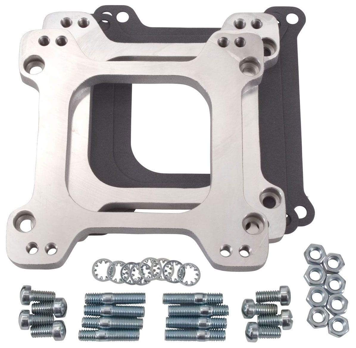 EDELBROCK Mounts standard-flange Holley carbs sideways on Tunnel Rams Edelbrock Carburettor Adapter - Standard-Flange Sideways Adapters (pair, .550") ED2694 SR