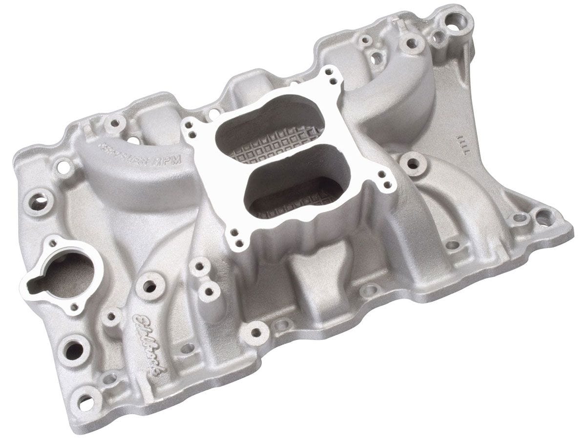 EDELBROCK Oldsmobile 307-403, 1500-6500 rpm Edelbrock Performer RPM Intake Manifold ED7111 SR