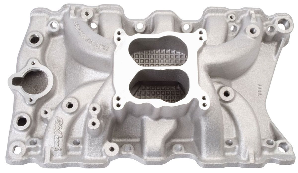 EDELBROCK Oldsmobile 307-403, 1500-6500 rpm Edelbrock Performer RPM Intake Manifold ED7111 SR