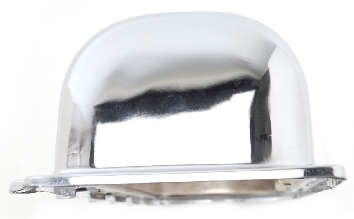 EDELBROCK Oldsmobile 350-455 V8 (fits 5 and 10-hole heads), 2.9" overall height Edelbrock Signature Series Chrome Valve Covers ED4485 SR