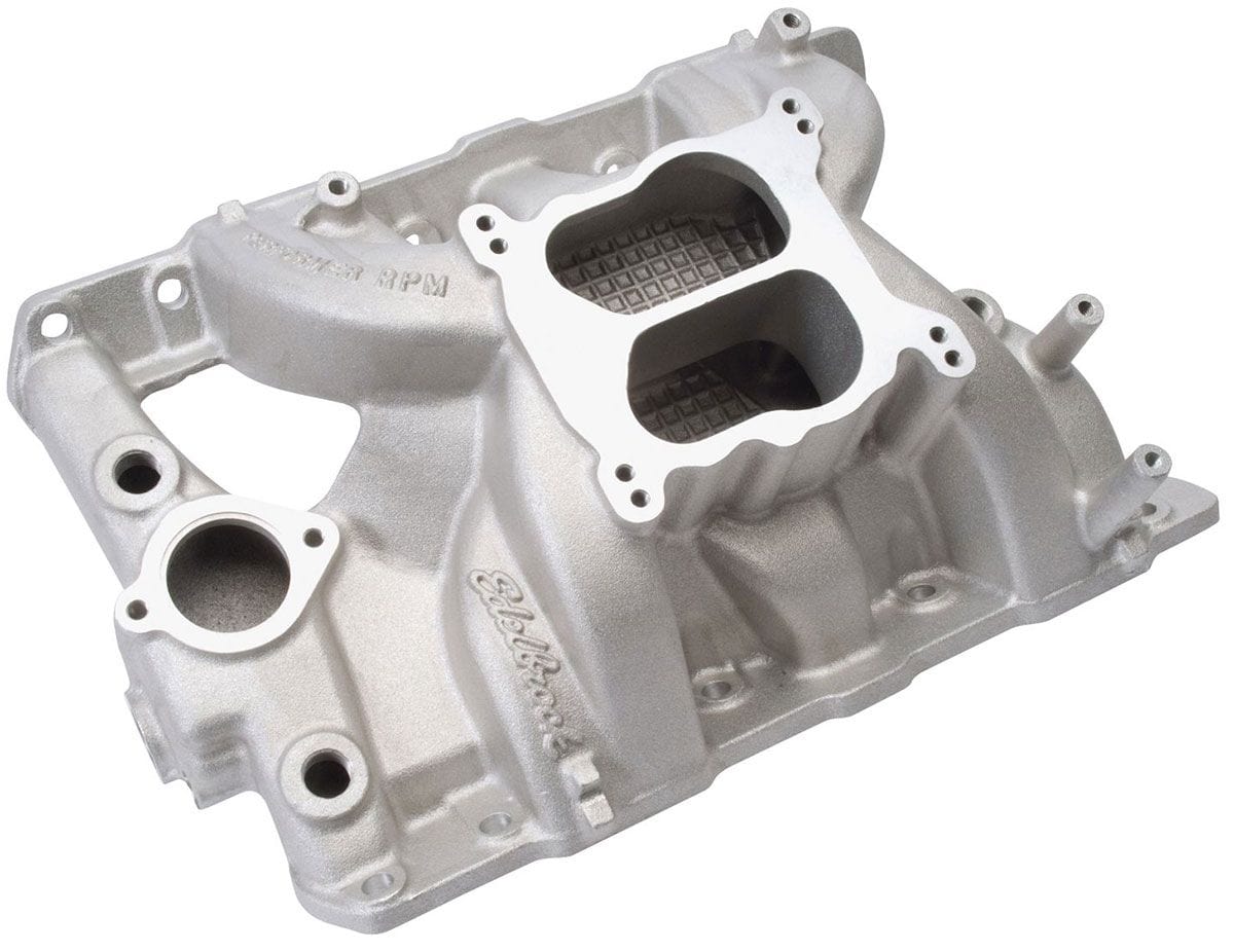 EDELBROCK Pontiac 326-455, 1500 to 6500 rpm Edelbrock Performer RPM Intake Manifold ED7156 SR
