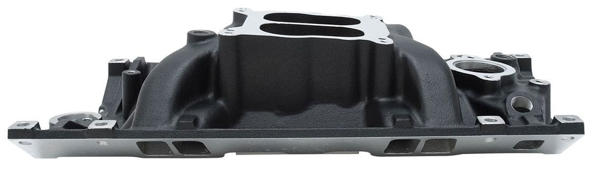 EDELBROCK SB Chevy Vortec, Idle - 5500 rpm, Dual Plane, non-EGR, Black Finish Edelbrock Performer Intake Manifold ED21163 SR