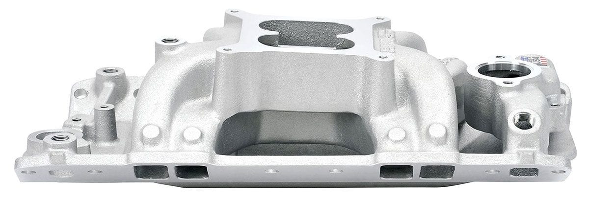 EDELBROCK Small Block Chevy, 1500-6500 rpm Edelbrock RPM Air-Gap Intake Manifold ED7501 SR
