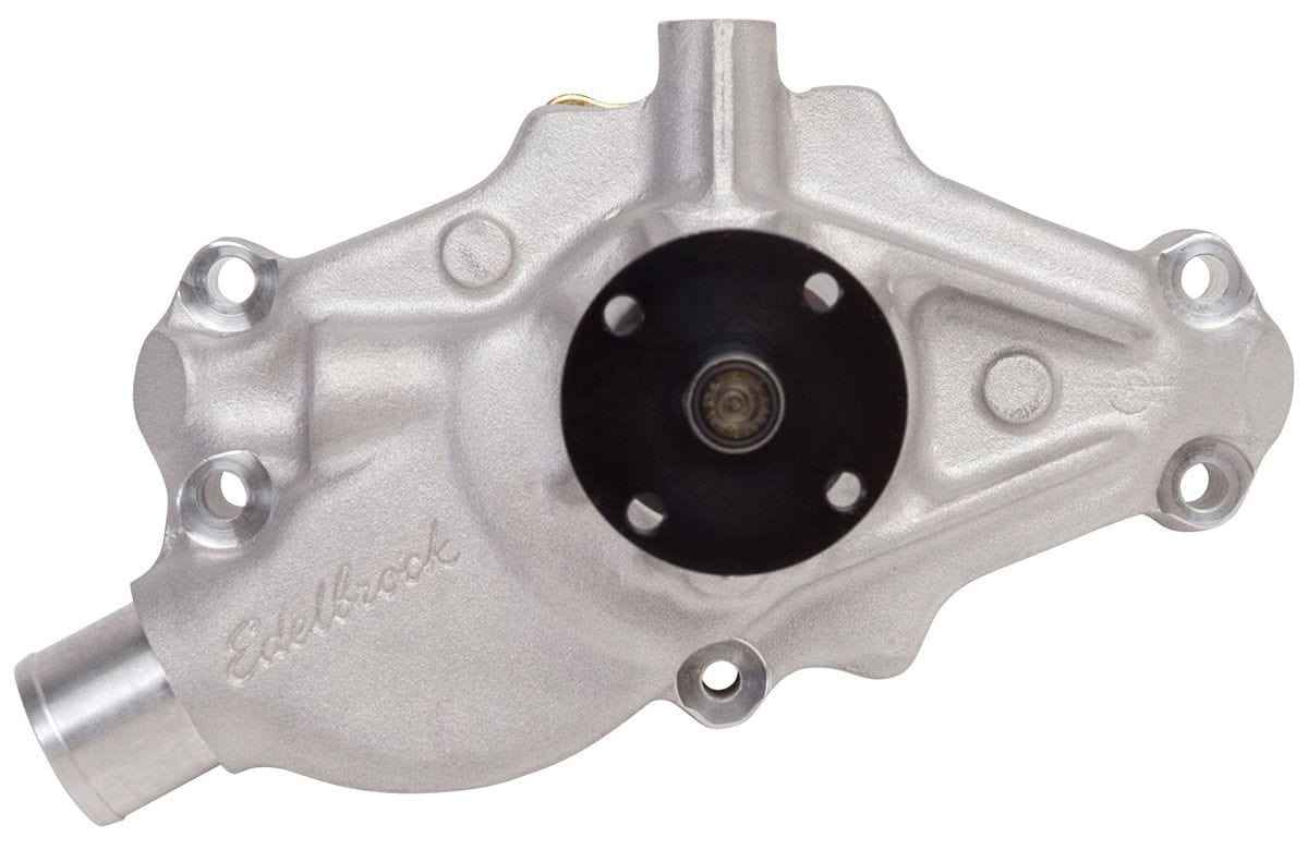 EDELBROCK Small Block Chevy Corvette 1984-91, Short Style, 3/4" pilot shaft Edelbrock Victor Series Aluminium Water Pump - Reverse Rotation ED8815 SR
