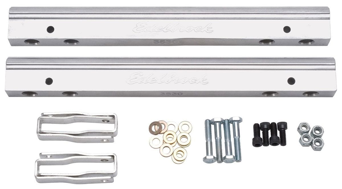 EDELBROCK Small Block Chevy (for use with ED29785 manifolds and standard inject Edelbrock Replacement Parts for Pro-Flo EFI Systems - Aluminium Fuel Rail Kit ED3630 SR