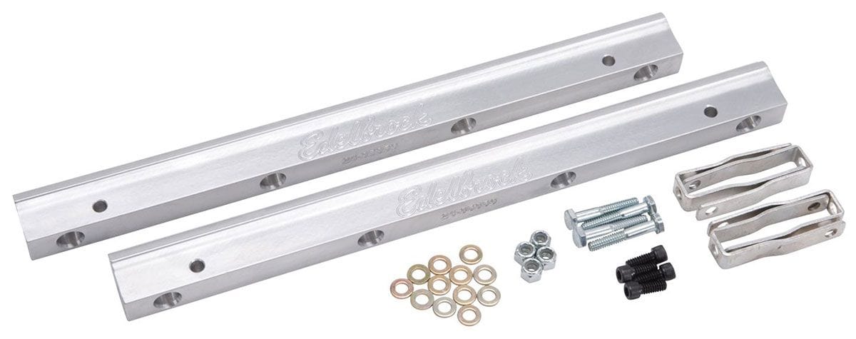 EDELBROCK Small Block Ford (for use with ED29245 & ED29285 manifolds & standard Edelbrock Replacement Parts for Pro-Flo EFI Systems - Aluminium Fuel Rail Kit ED3620 SR