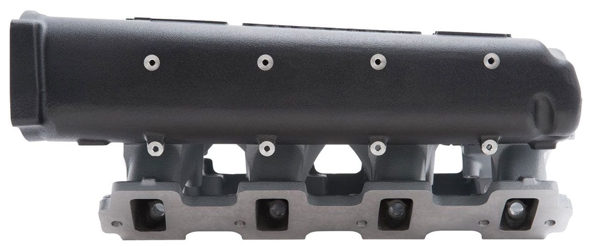 Edelbrock Suit Chev LS3, L92 and L76 Rectangular Port Cylinder Heads Edelbrock Cross-Ram Intake Manifold - Black Finish ED71413 SR