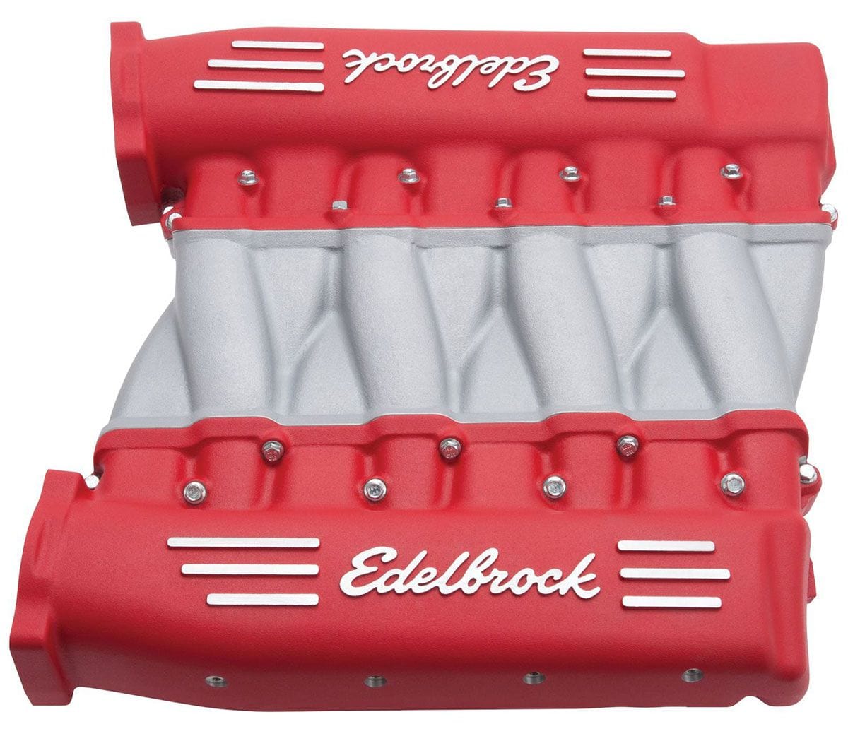 Edelbrock Suit Chev LS3, L92 and L76 Rectangular Port Cylinder Heads Edelbrock Cross-Ram Intake Manifold - Red Finish ED7141 SR