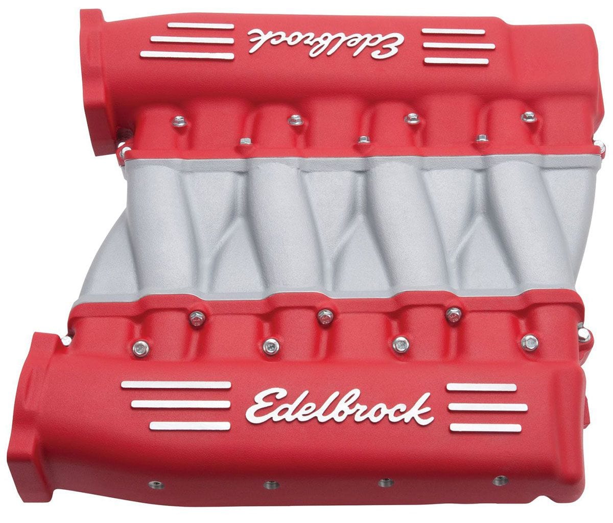 Edelbrock Suit Chev LS3, L92 and L76 Rectangular Port Cylinder Heads Edelbrock Cross-Ram Intake Manifold - Red Finish ED7141 SR