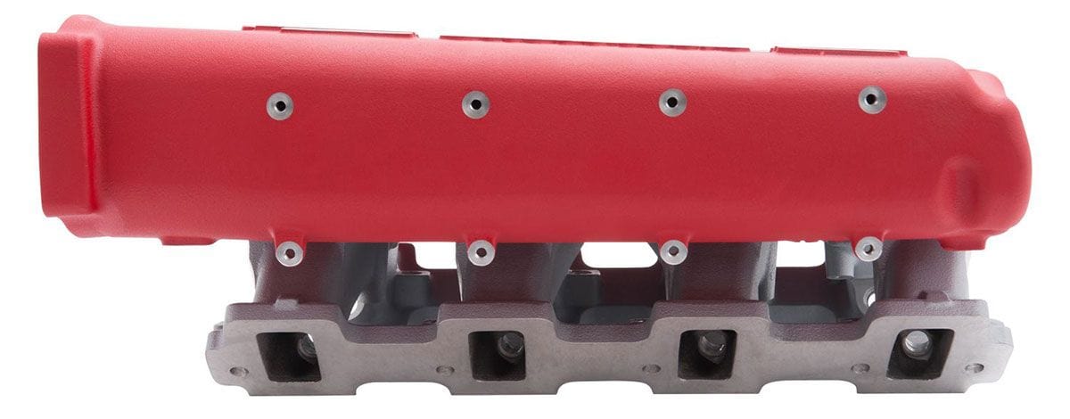 Edelbrock Suit Chev LS3, L92 and L76 Rectangular Port Cylinder Heads Edelbrock Cross-Ram Intake Manifold - Red Finish ED7141 SR