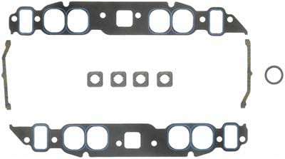 FELPRO Suit BB Chev Oval Port, Open Exhaust Crossover 1.82" x 2.05" (.060") Felpro Printoseal Intake Manifold Gasket Set FE1212 SR