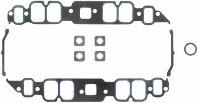 FELPRO Suit BB Chev Rectangle Port, Open Exhaust Crossover 1.80" x 2.52" (.0 Felpro Printoseal Intake Manifold Gasket Set FE1274 SR