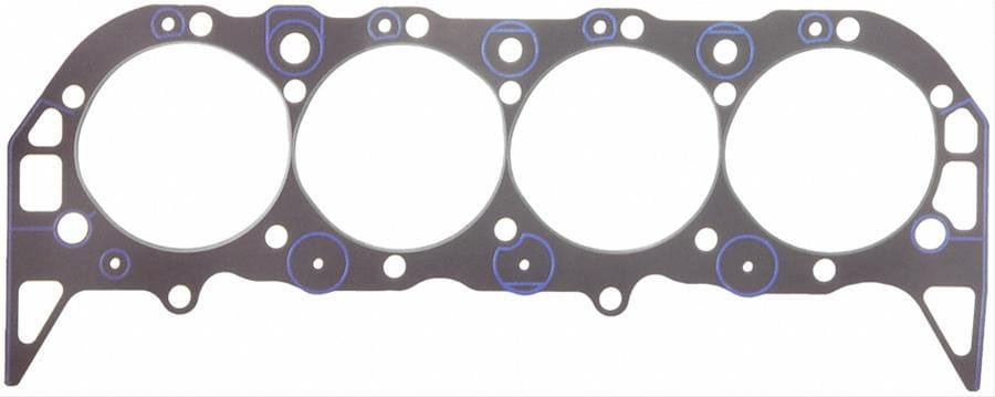 FELPRO Suit BB Chevy Mark IV Block, Extra Thick Steel Core Laminate, 4.540" Felpro Steel Pre-Flattened O-Ring Head Gasket FE1017-2 SR