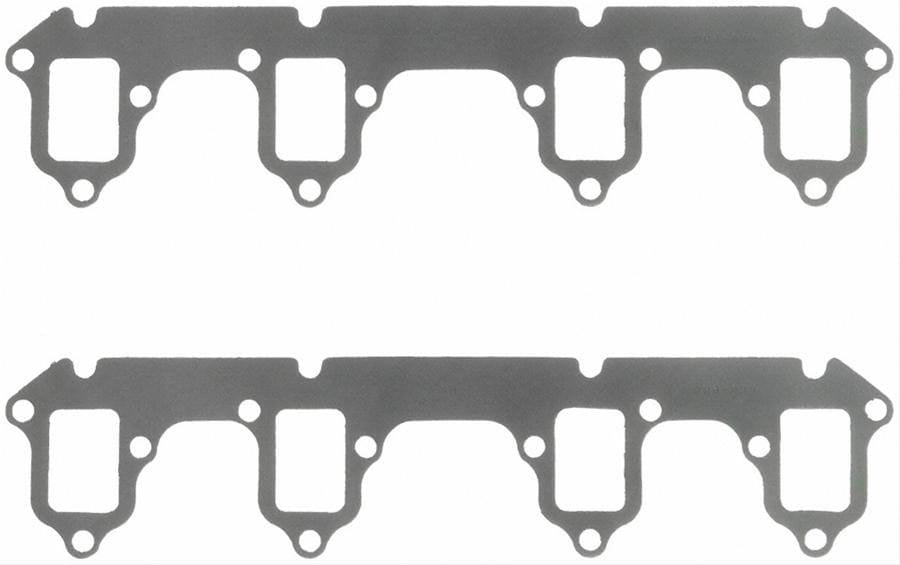 FELPRO Suit Ford 390-428 1961-71, Excluding 14 Bolt 1.40" x 2.04" Felpro Perforated Steel Exhaust Gasket Set FE1442 SR