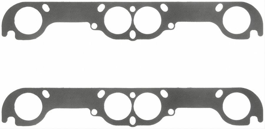 FELPRO Suit SB Chev 18° Adapter Plate 2.00" Round Felpro Perforated Steel Exhaust Gasket Set FE1483 SR