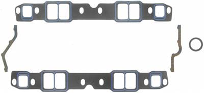 FELPRO Suit SB Chev, Trim To Fit 1.25" x 1.90" to 1.40" x 2.30" x .060", no Felpro Printoseal Intake Manifold Gasket Set FE1244 SR