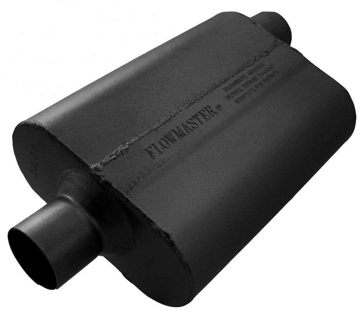 FLOWMASTER 2.5" Center Inlet / Offset Outlet Flowmaster 40 Series Delta Flow Muffler FLO942542 SR