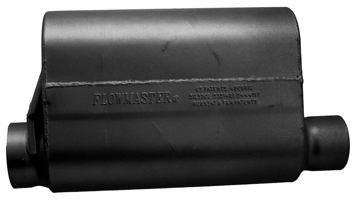 FLOWMASTER 3.5" Offset Inlet / 3" Offset Outlet - Same Side Flowmaster Alcohol Race Series Muffler FLO53545-10 SR