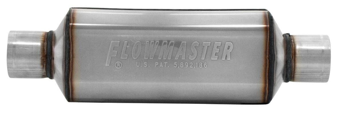 FLOWMASTER Oval, 2-1/2" Inlet/Outlet Flowmaster Hushpower Super HP-2 Muffler FLO12512304 SR