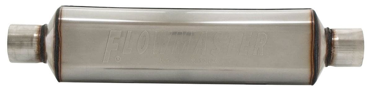 FLOWMASTER Oval, 2-1/2" Inlet/Outlet Flowmaster Hushpower Super HP-2 Muffler FLO12518304 SR