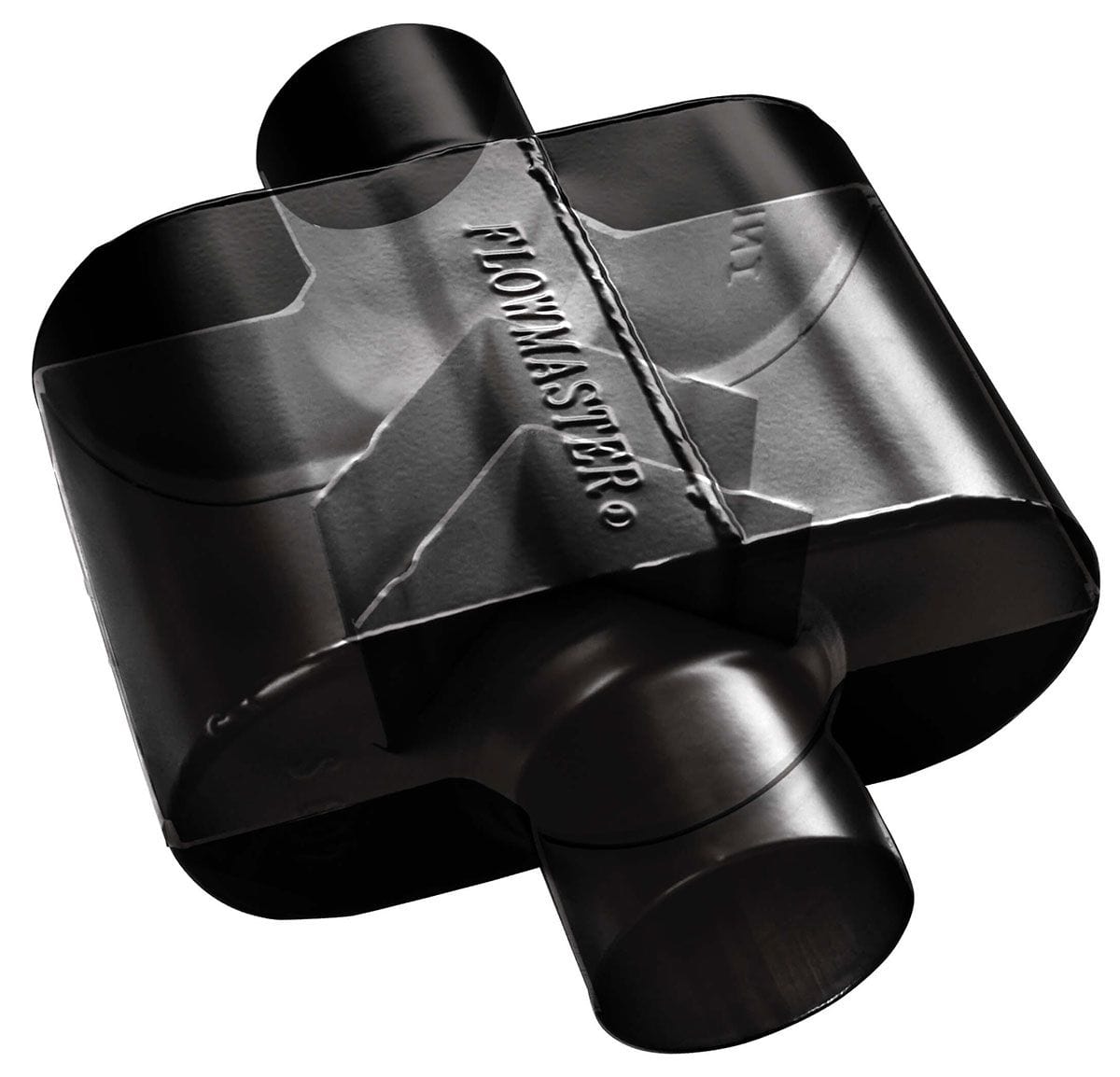 FLOWMASTER Oval, 2-1/2" Offset Inlet / Outlet Flowmaster Super 10 Series Muffler FLO842518 SR