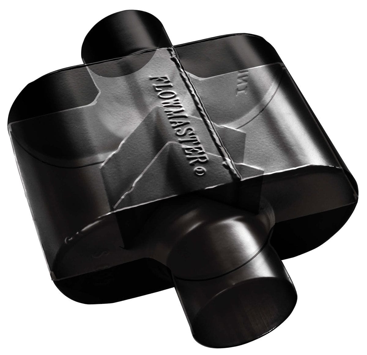 FLOWMASTER Oval, 3" Center Inlet / 2.5" Dual Offset Outlet Flowmaster Super 10 Series Muffler FLO8430152 SR