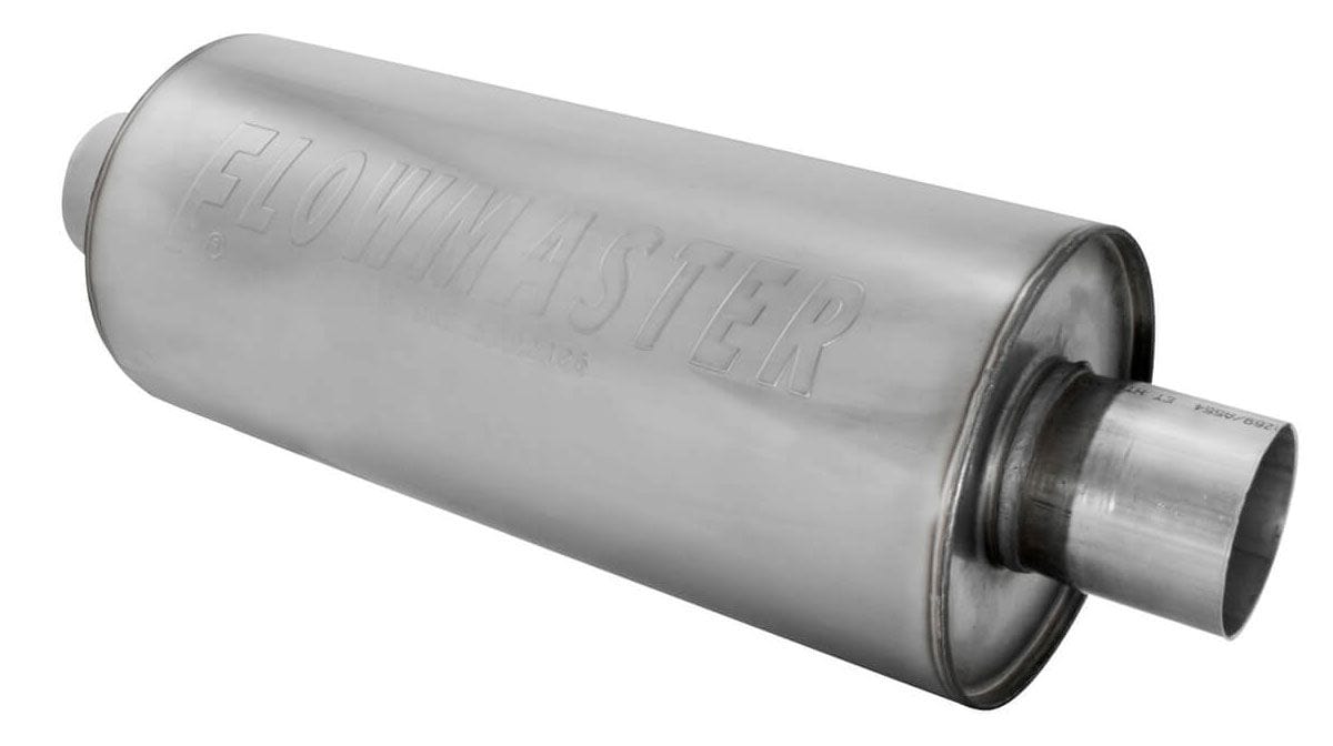 FLOWMASTER Round, 2-1/4" Inlet/Outlet Flowmaster DBX Series Hushpower Muffler FLO12414310 SR