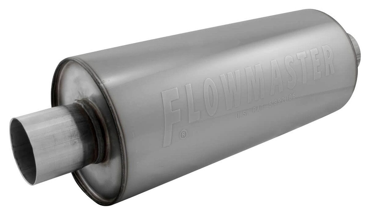 FLOWMASTER Round, 2-1/4" Inlet/Outlet Flowmaster DBX Series Hushpower Muffler FLO12414310 SR