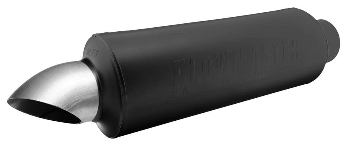 FLOWMASTER Round, 3" Inlet / 3.5" Outlet Flowmaster Hushpower Pro Series Turndown Muffler FLO13016101 SR