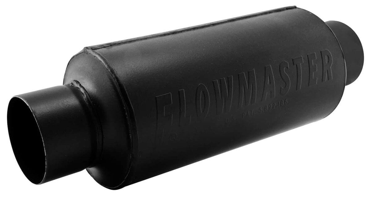 FLOWMASTER Round, 3" Inlet/Outlet Flowmaster Hushpower Street Pro Series Muffler FLO13012100 SR