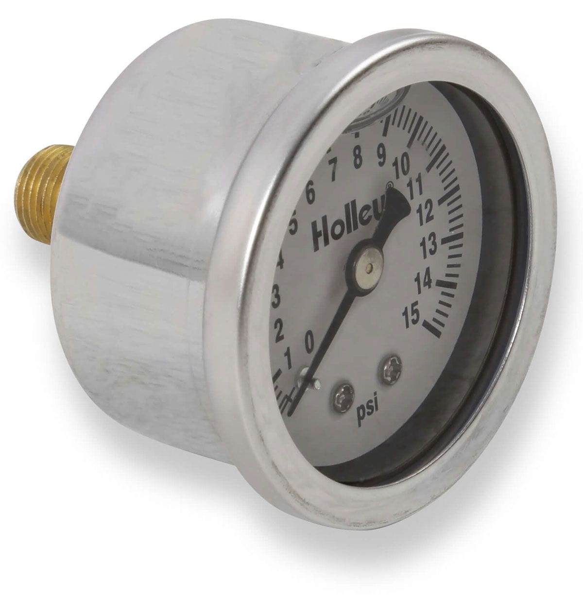 HOLLEY 0 - 15 PSI Liquid Filled Holley Holley Mechanical Fuel Pressure Gauge HO26-504 SR
