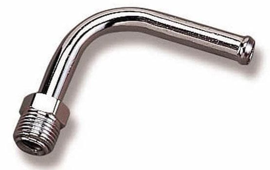 HOLLEY 3/8" hose to 5/8"-18 inverted Holley Chrome Universal 180 deg. Fuel Line Fitting HO34-22 SR