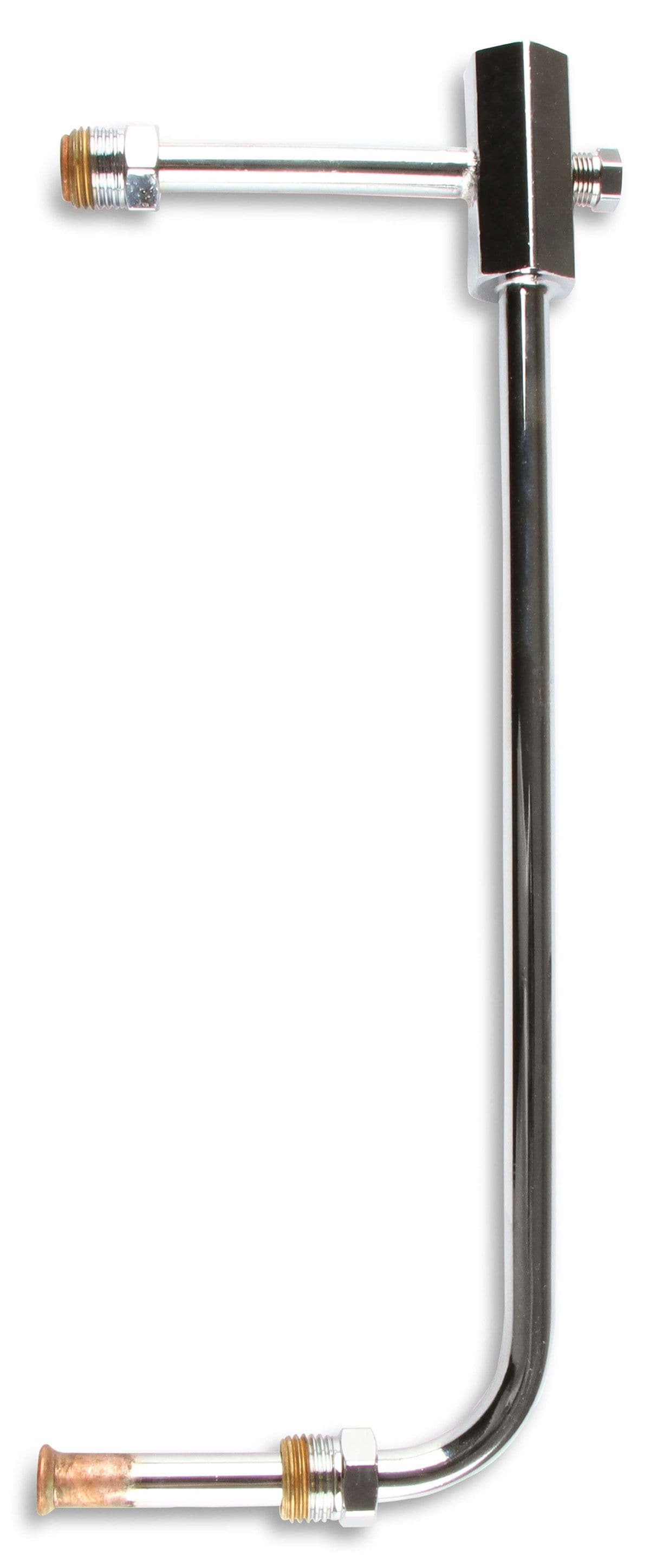 HOLLEY 5/8-18 inverted flare inlet. 9.25" center to center. Holley Chrome Fuel Line For Holley Model 4150 Carburettor HO34-150 SR