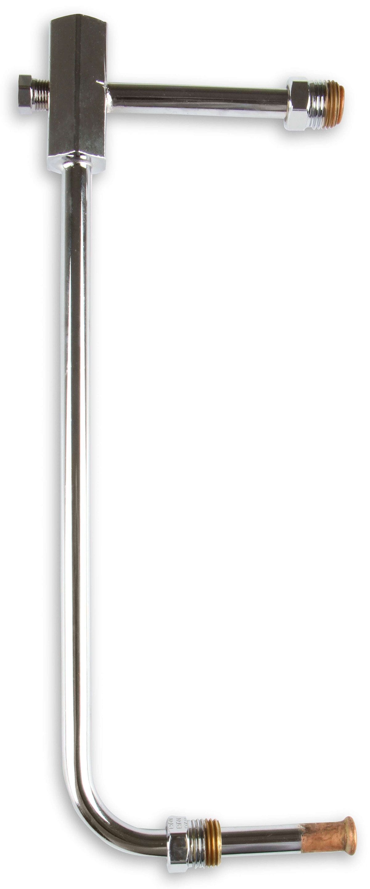 HOLLEY 5/8-18 inverted flare inlet. 9.25" center to center. Holley Chrome Fuel Line For Holley Model 4150 Carburettor HO34-150 SR