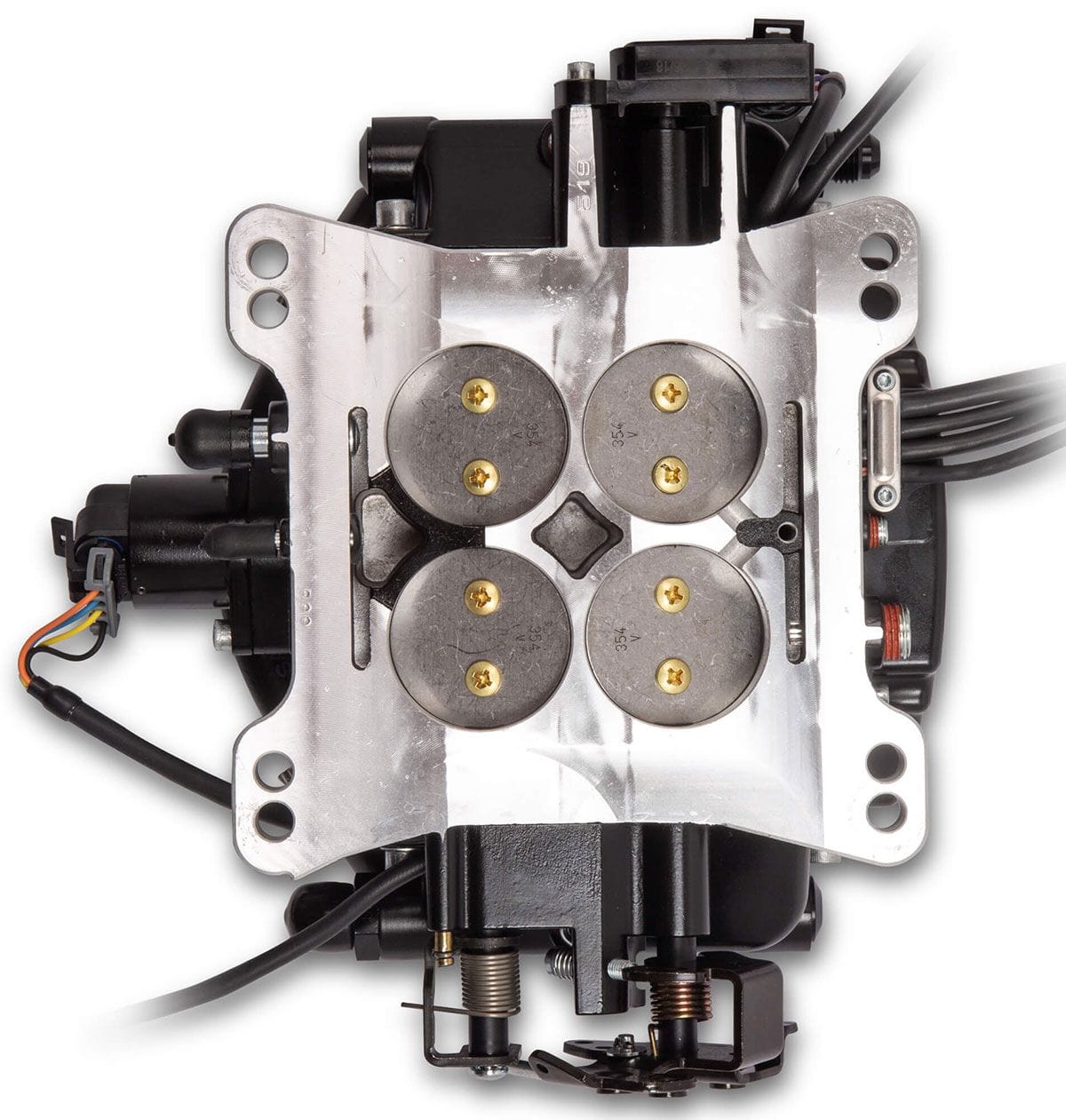 HOLLEY 900 cfm 4 Injector Throttle Body, 800 HP N/A Holley Sniper EFI XFLow 4BBL Self Tuning System - Black Ceramic HO550-541 SR