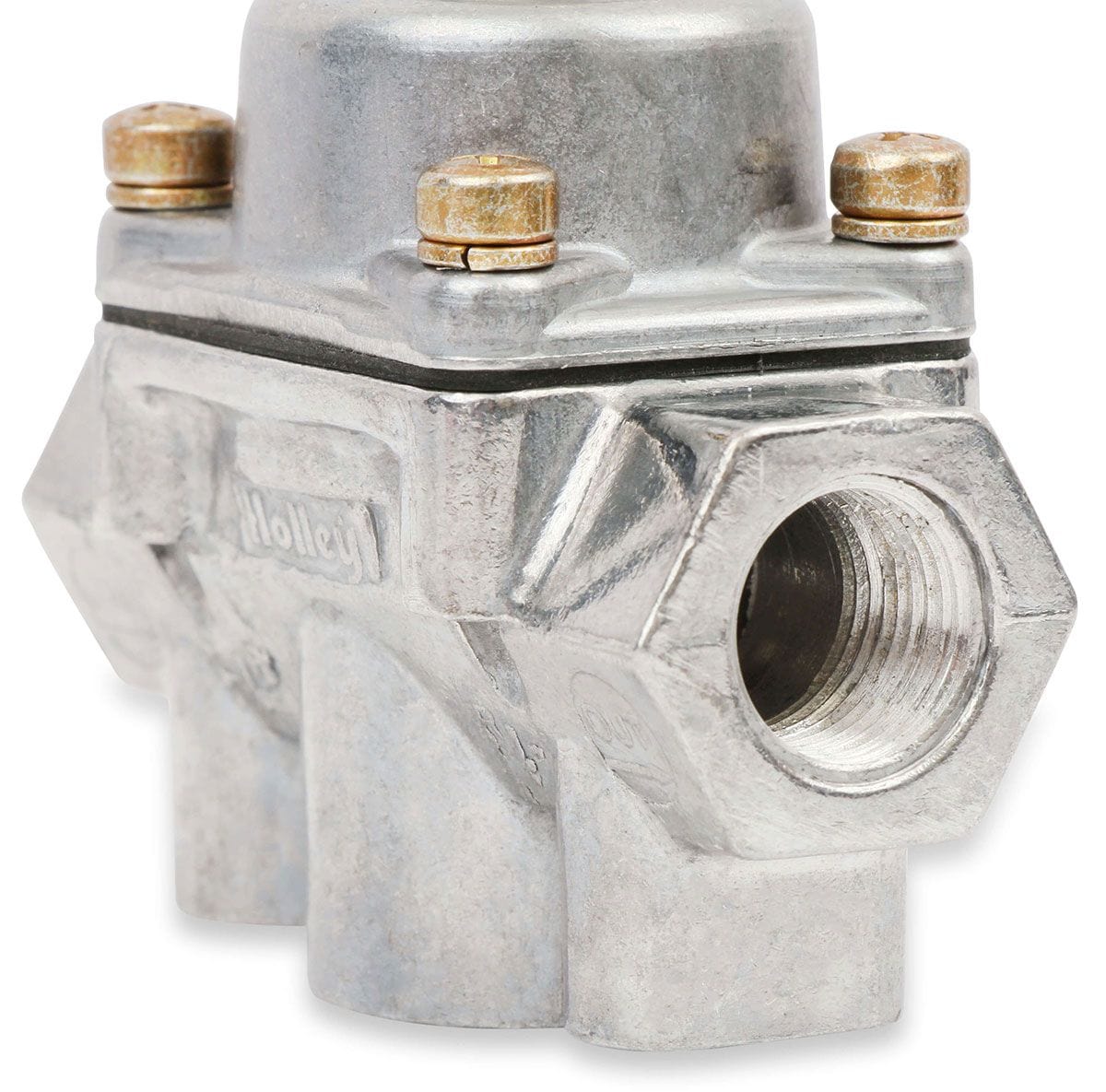 HOLLEY Adjustable From 4.5 Psi To 9 Psi, Suit Carburettor Application Only Holley Holley Blue 2-Port Bypass Style Regulator HO12-803BP SR