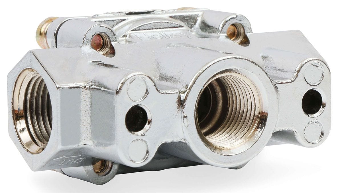 HOLLEY Adjustable From 4.5 Psi To 9 Psi, Suit Carburettor Application Only Holley Holley Blue 2-Port Regulator HO12-803 SR