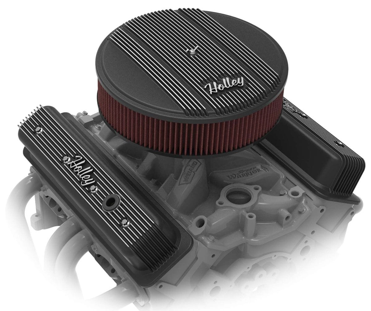 HOLLEY Black Center Bolt Suit SB Chev Holley Vintage Series Fined Valve Covers HO241-247 SR