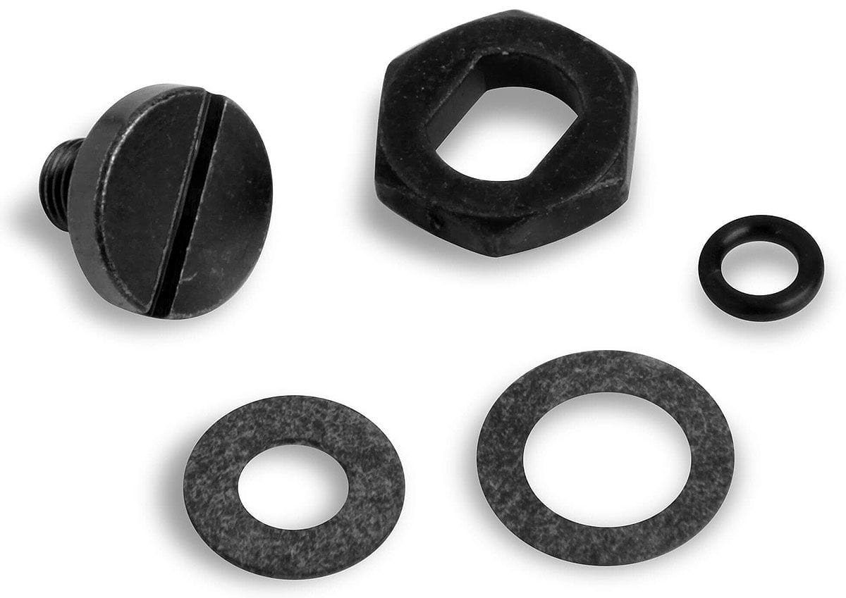 HOLLEY Black Finish Holley Adjustable Needle & Seat Hardware Kit HO34-7BK SR
